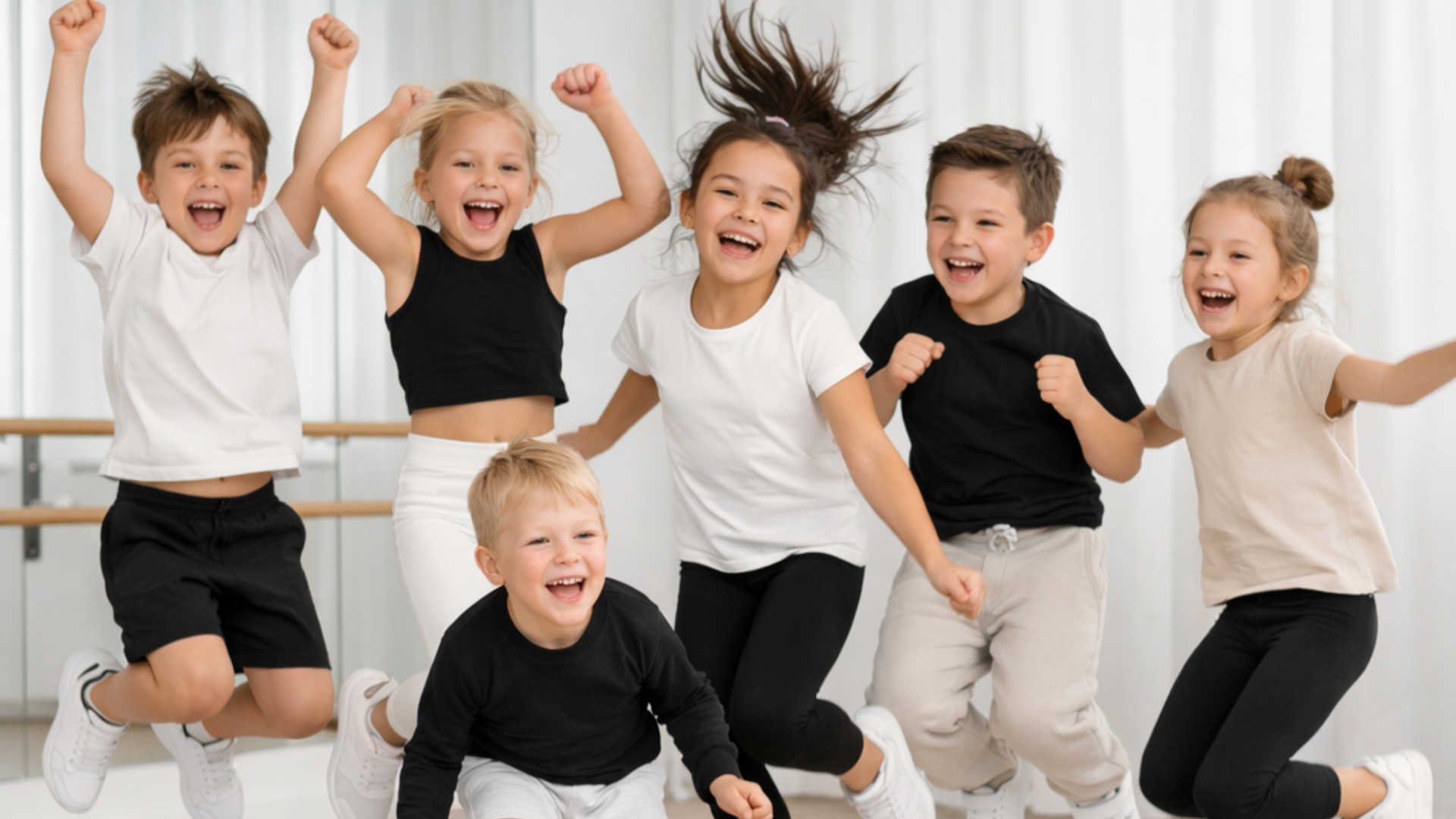Children in DanceWise dance class for ages 4-8 at House of Motion Belfast